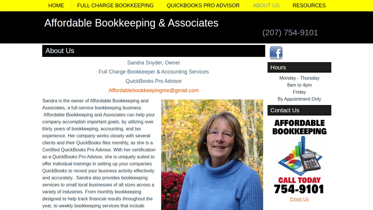 Affordable Bookkeeping & Associates page