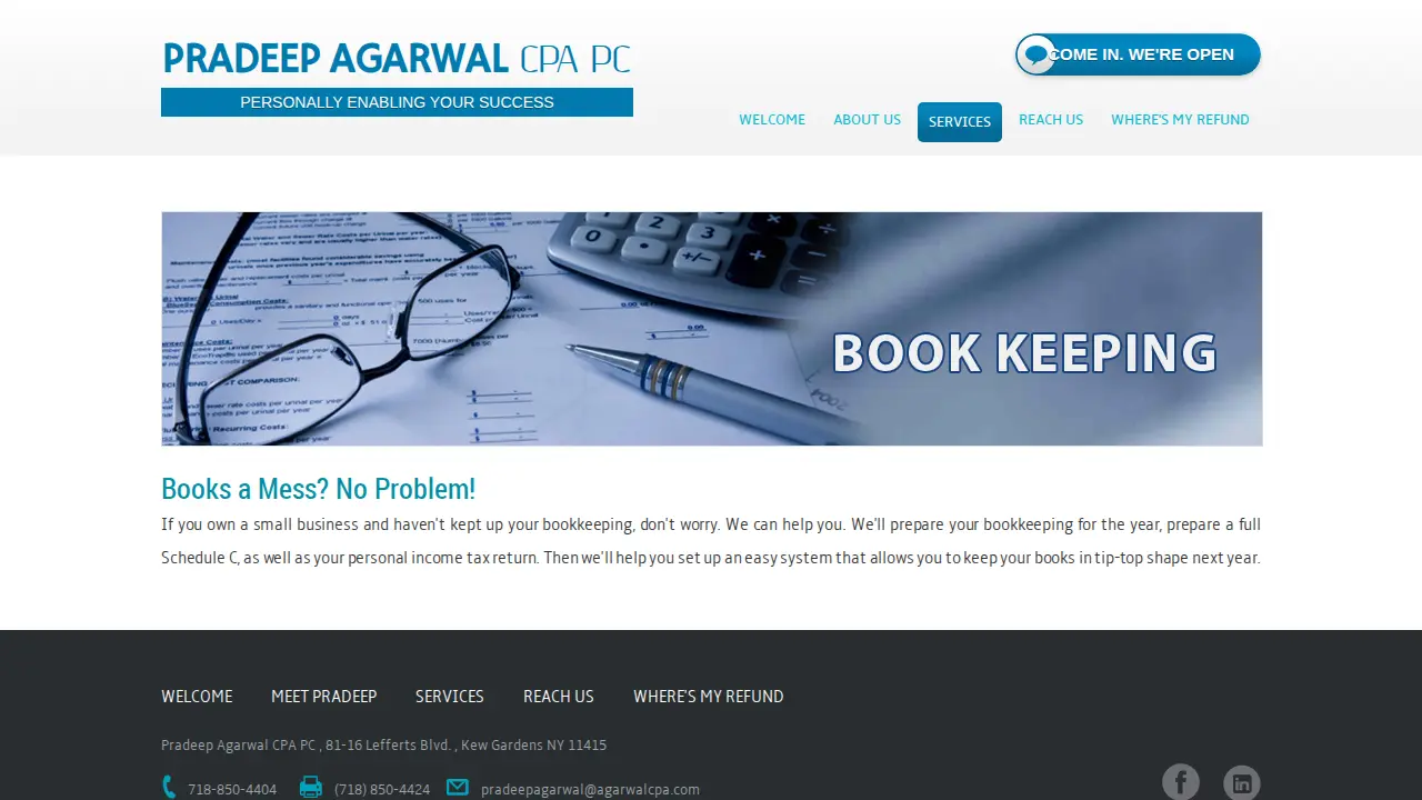 Pradeep Agarawal CPA page