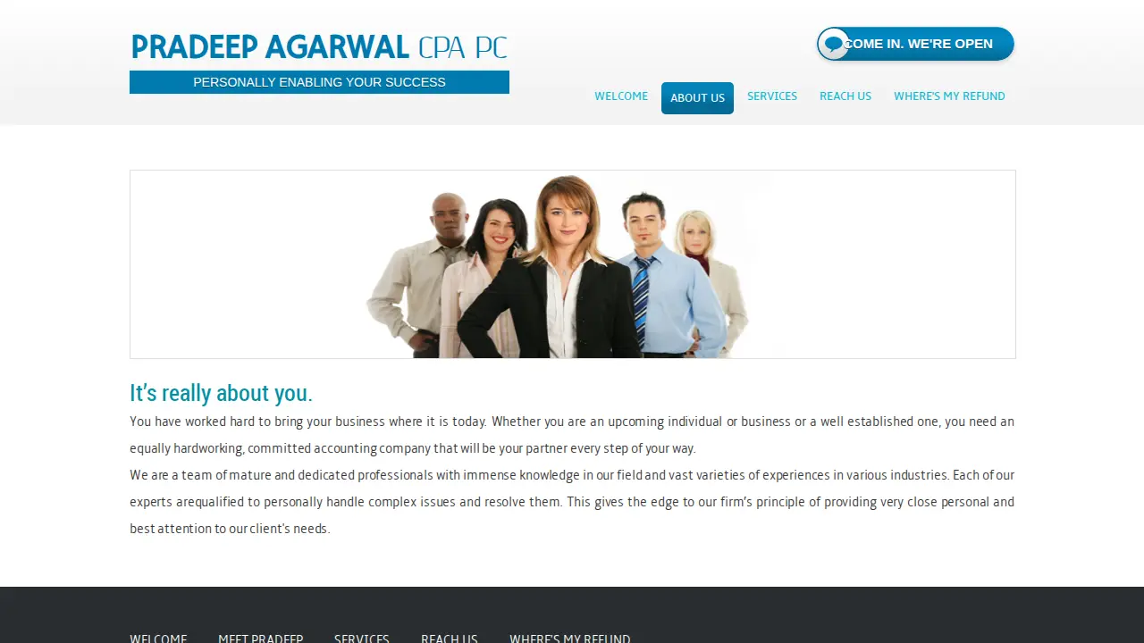 Pradeep Agarawal CPA page