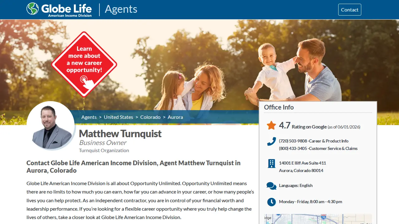 Globe Life American Income Division: Turnquist Organization