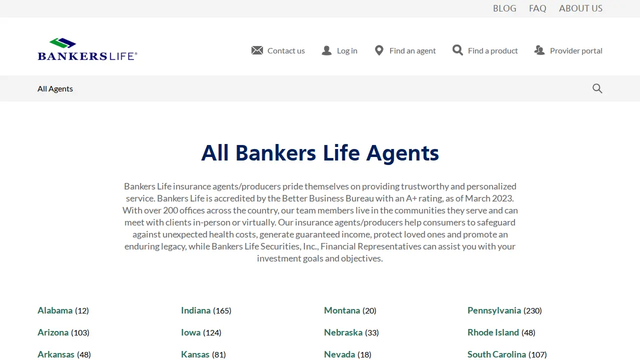 Freda Fine, Bankers Life Agent page
