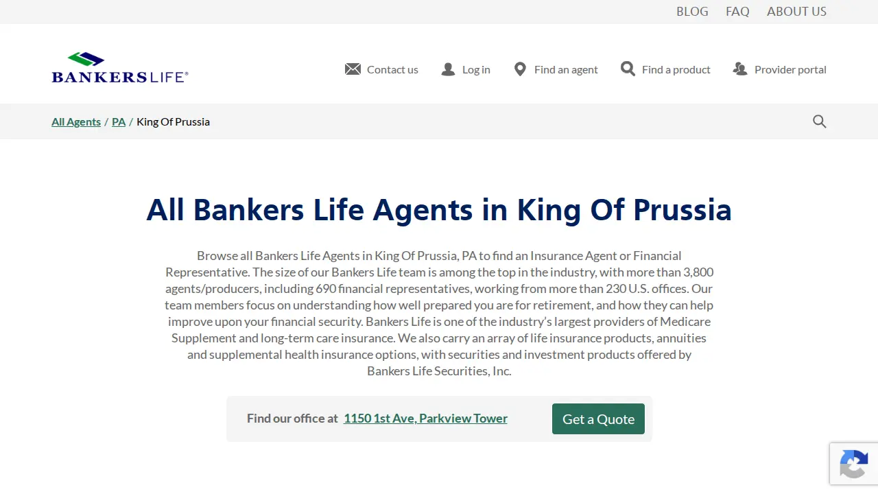 Freda Fine, Bankers Life Agent