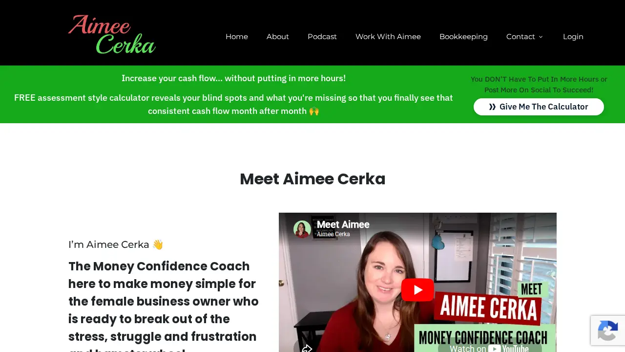 Aimee Cerka International page