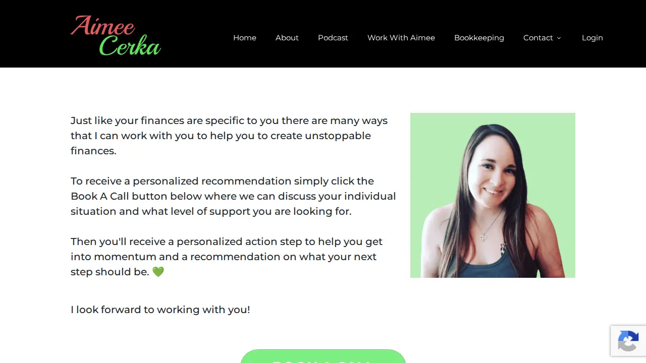 Aimee Cerka International page
