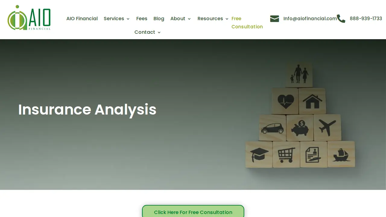 AIO Fee Only Financial Advisors page