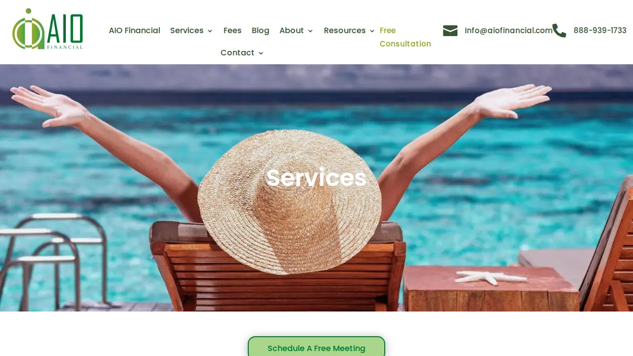 AIO Fee Only Financial Advisors page