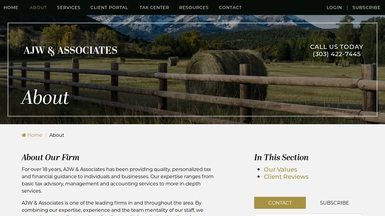 AJW & Associates page