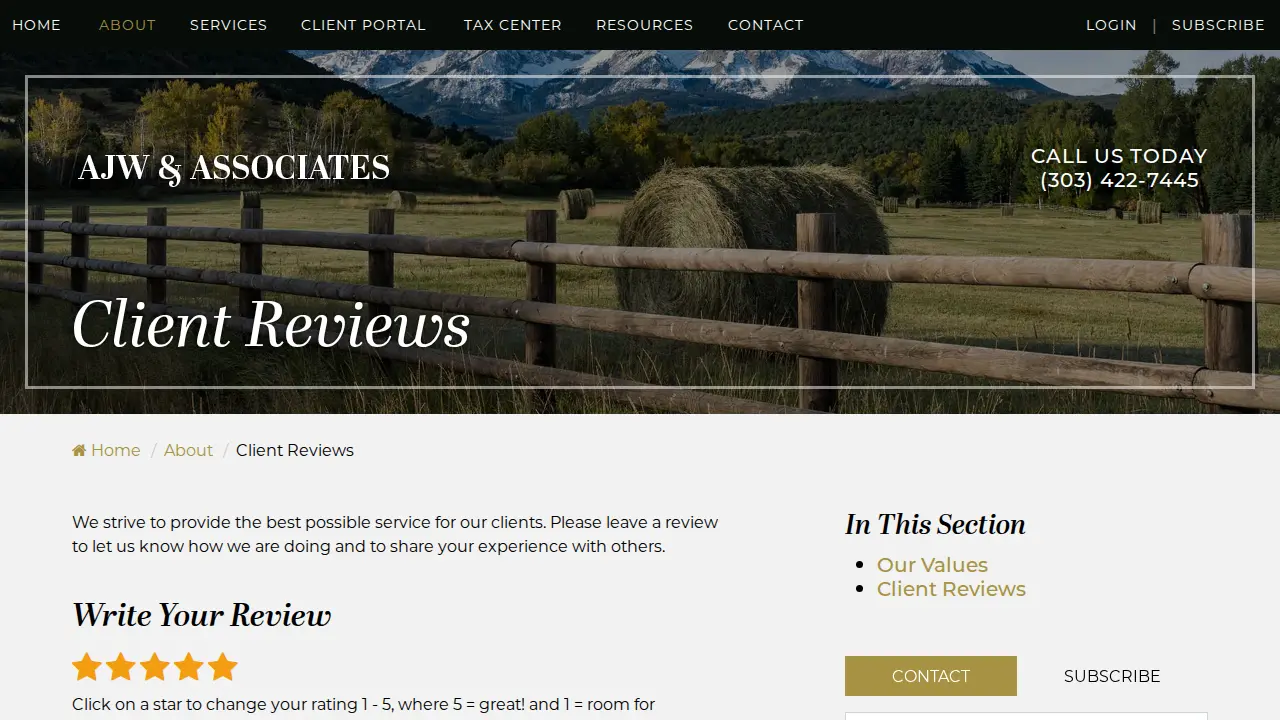 AJW & Associates page