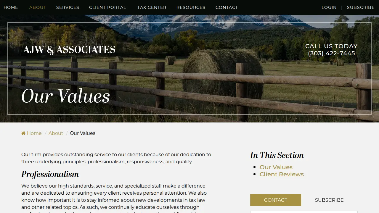 AJW & Associates page