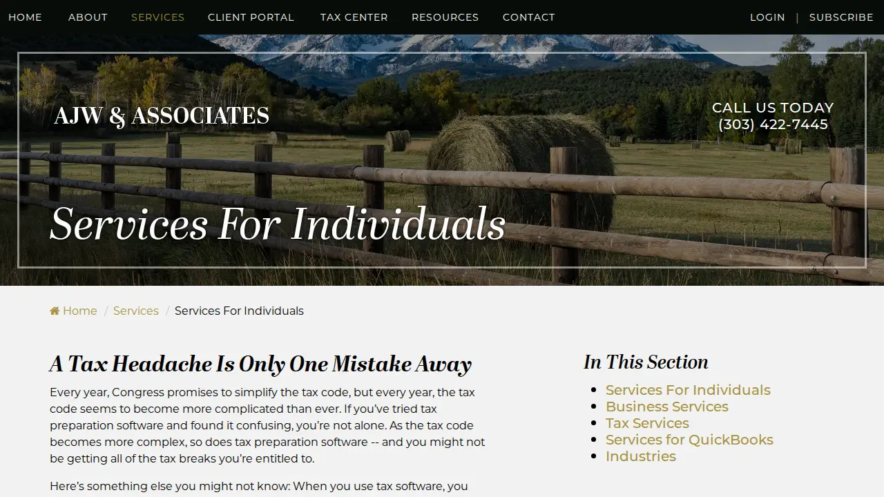 AJW & Associates page