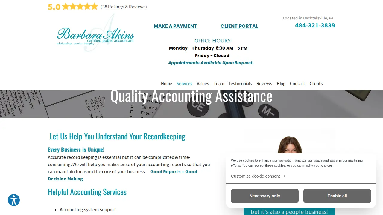 Barbara A Akins CPA page