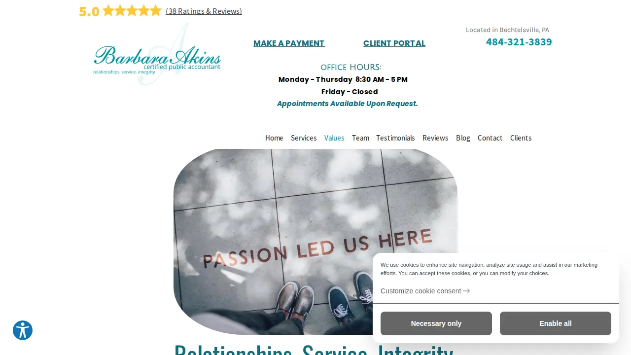 Barbara A Akins CPA page