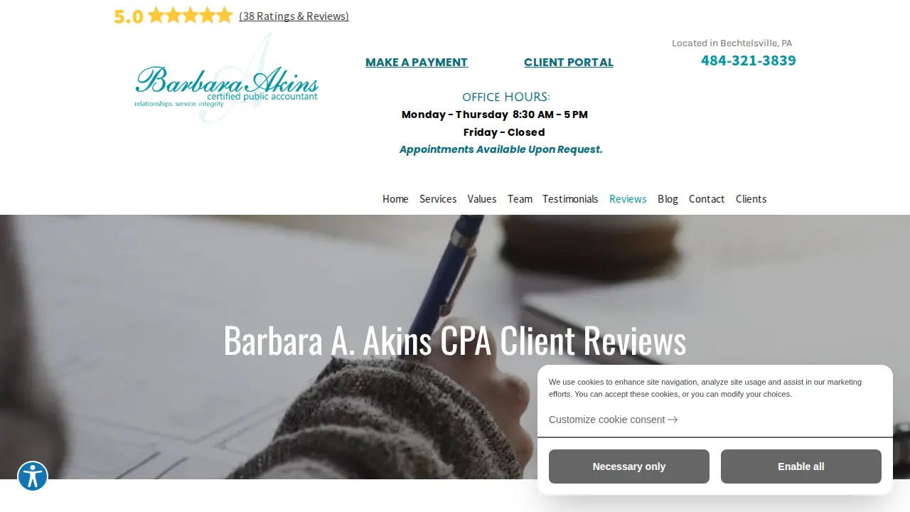 Barbara A Akins CPA page