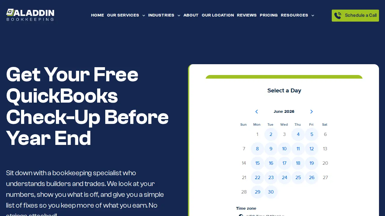 Aladdin Bookkeeping, LLC page