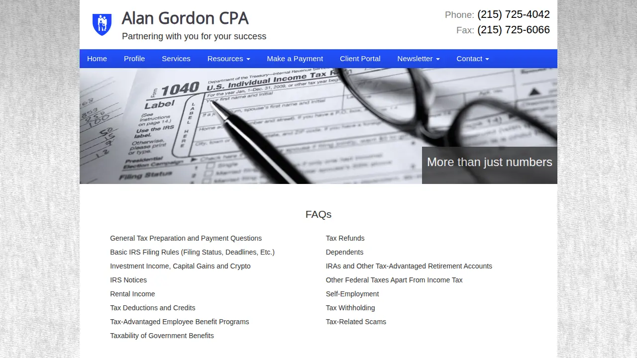 Alan Gordon,CPA page