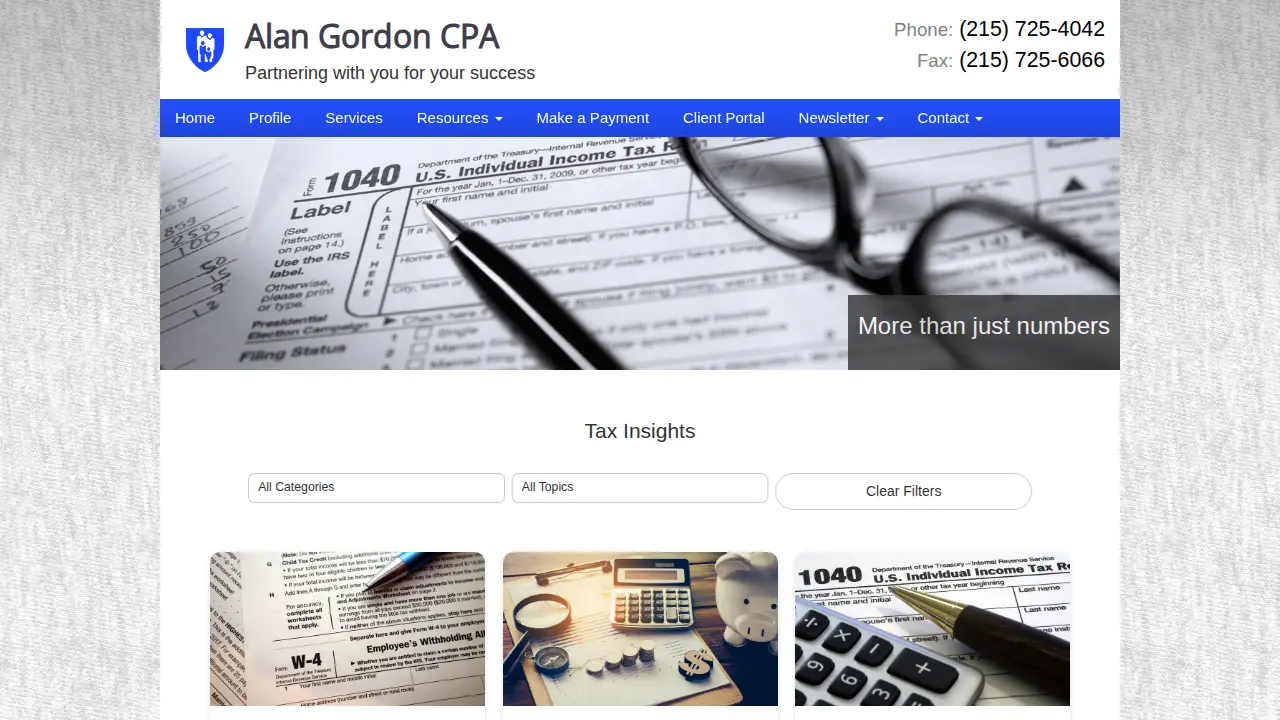 Alan Gordon,CPA page