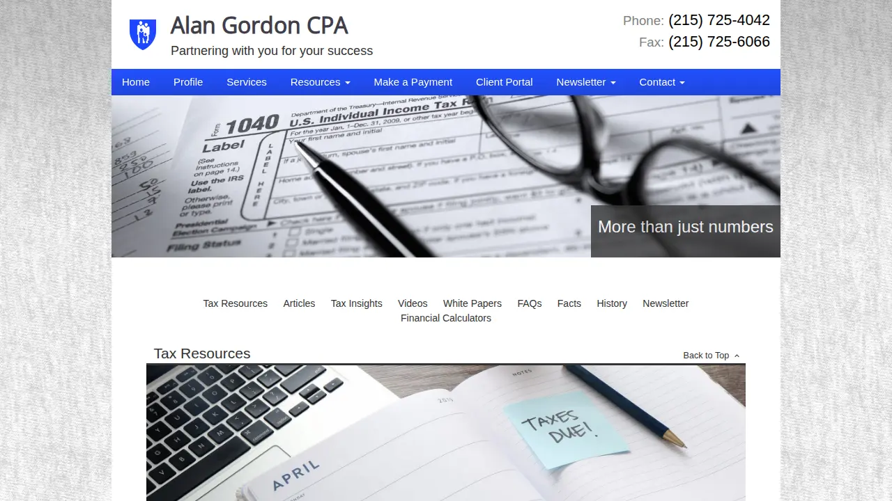 Alan Gordon,CPA page