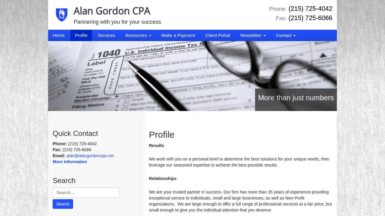 Alan Gordon,CPA page