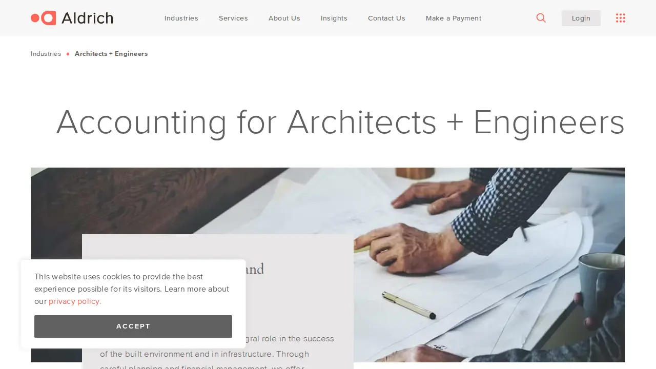 Aldrich CPAs + Advisors page