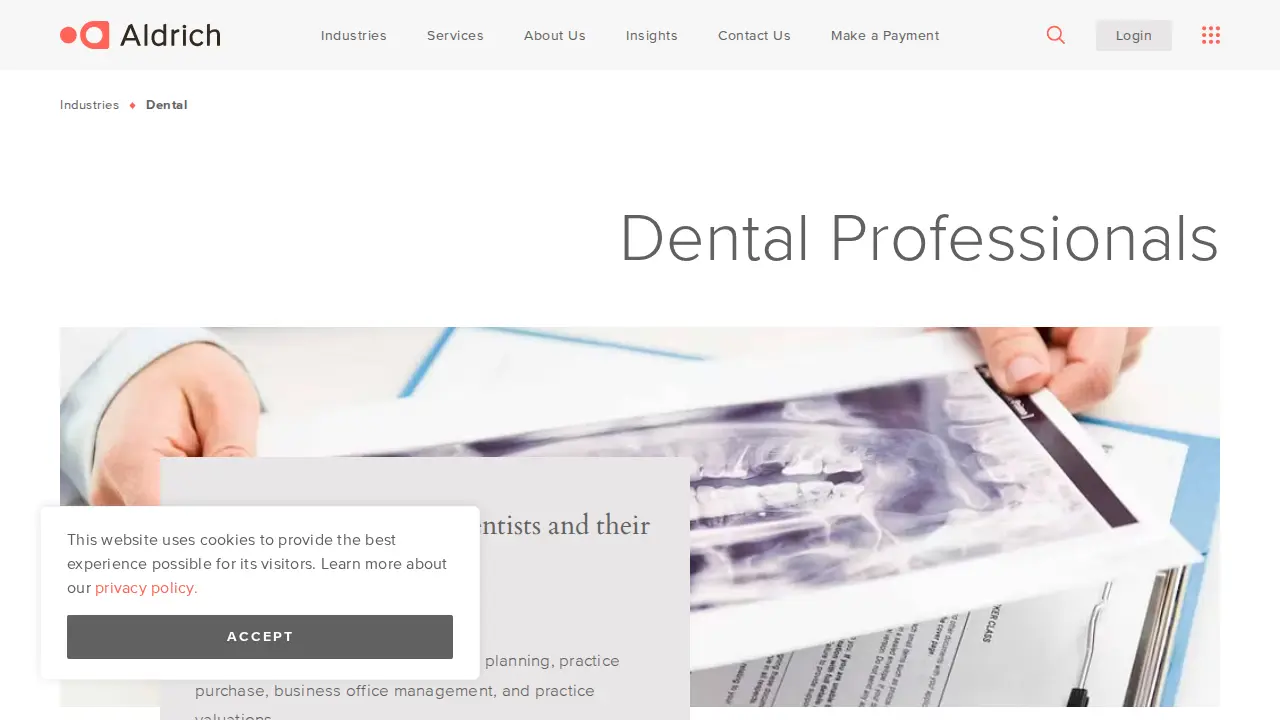 Aldrich CPAs + Advisors page