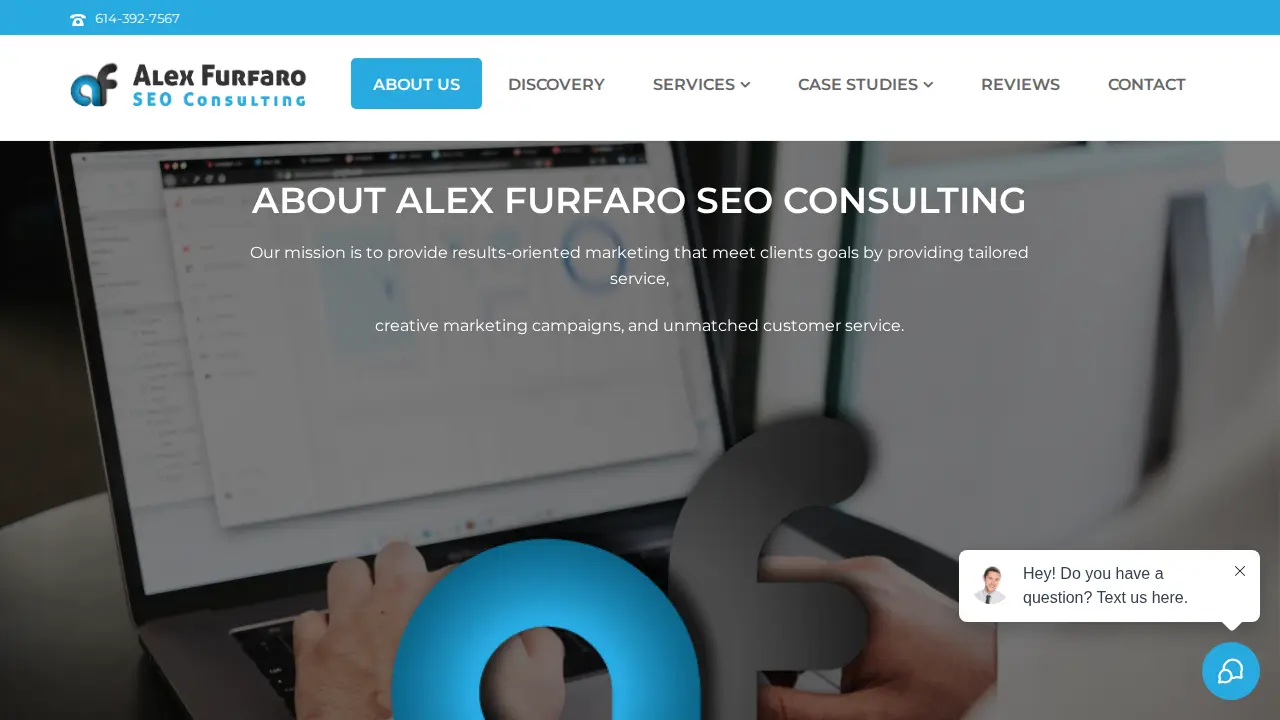 Alex Furfaro SEO Consulting page