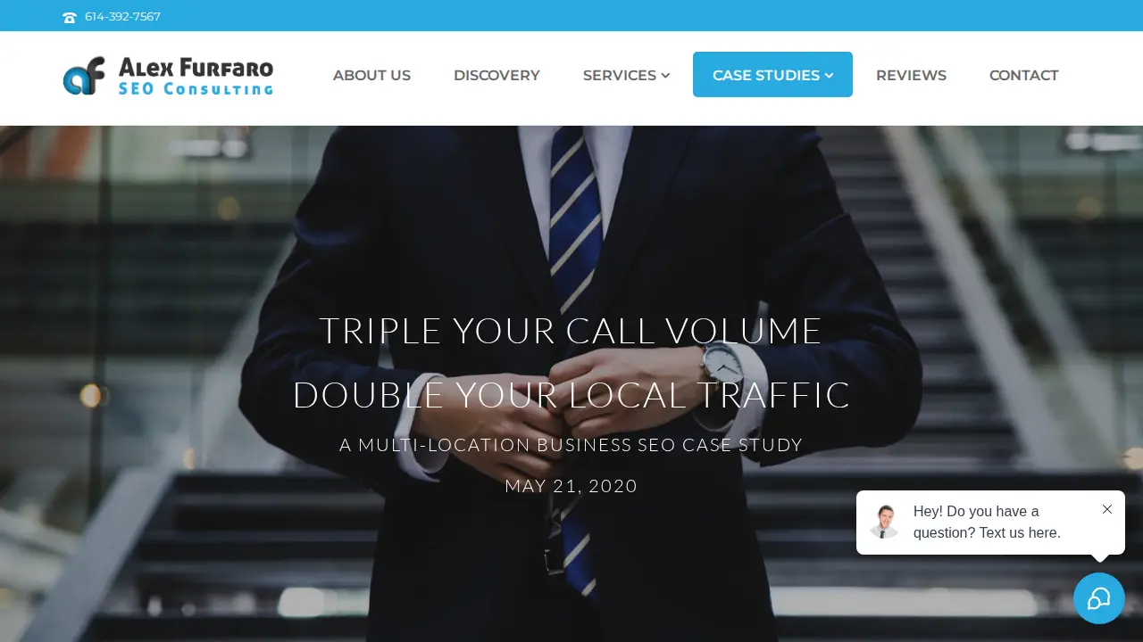 Alex Furfaro SEO Consulting page