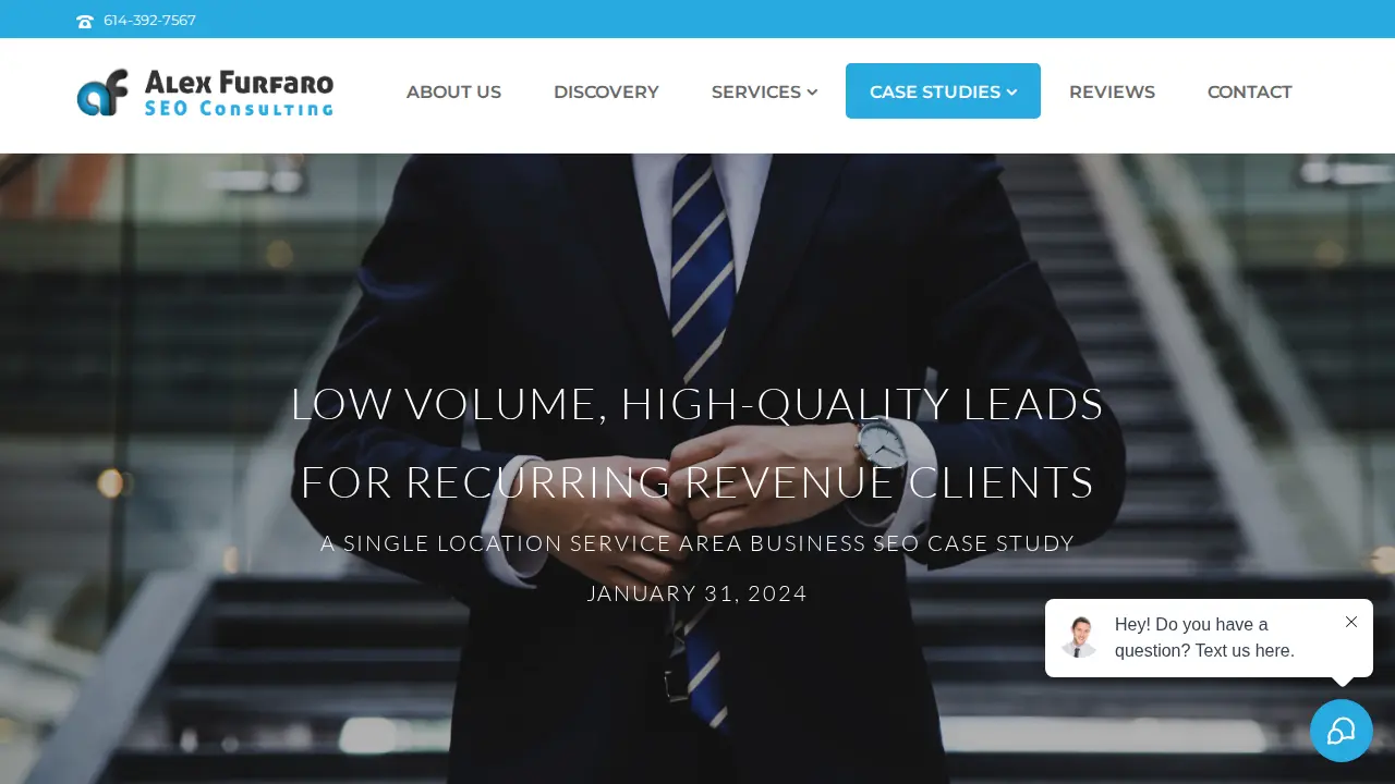 Alex Furfaro SEO Consulting page