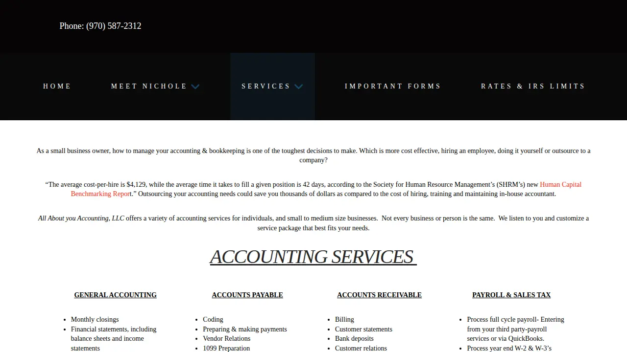 All About you Accounting, LLC page