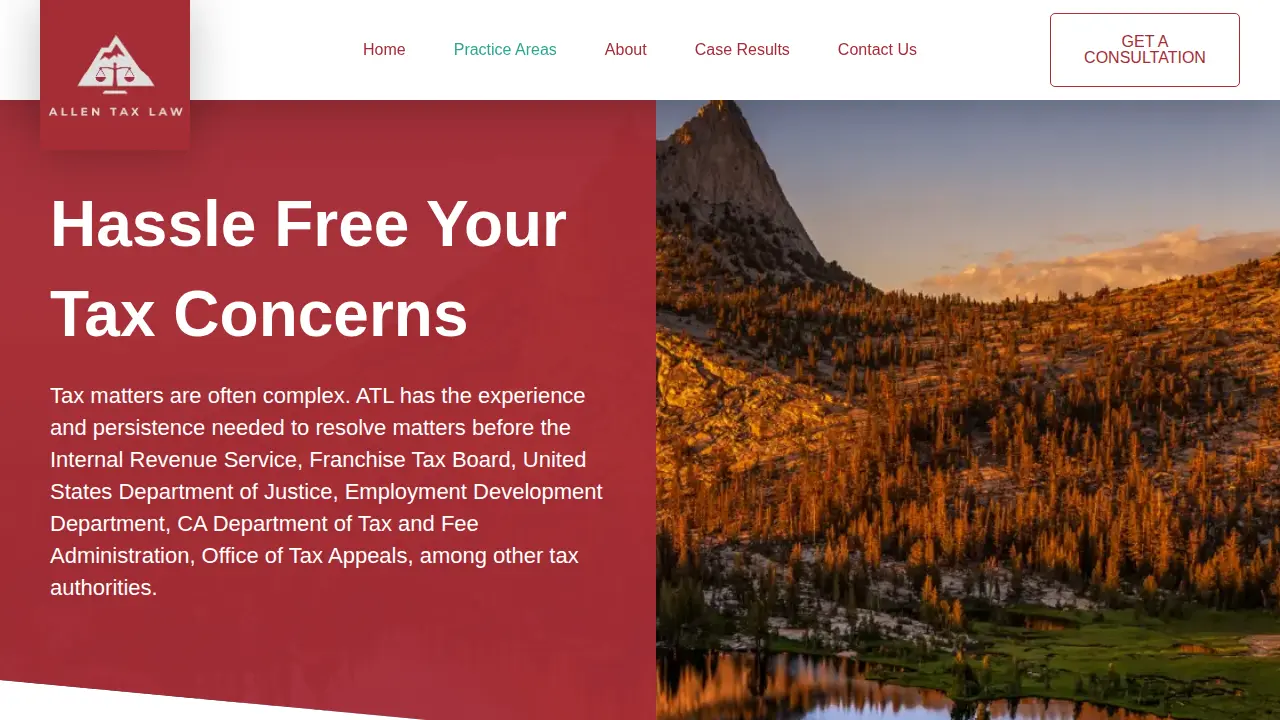 Allen Tax Law page