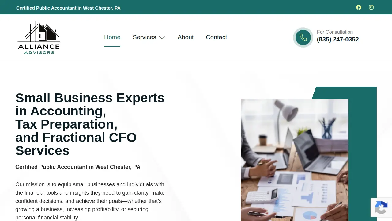 Alliance Advisors, LLC website