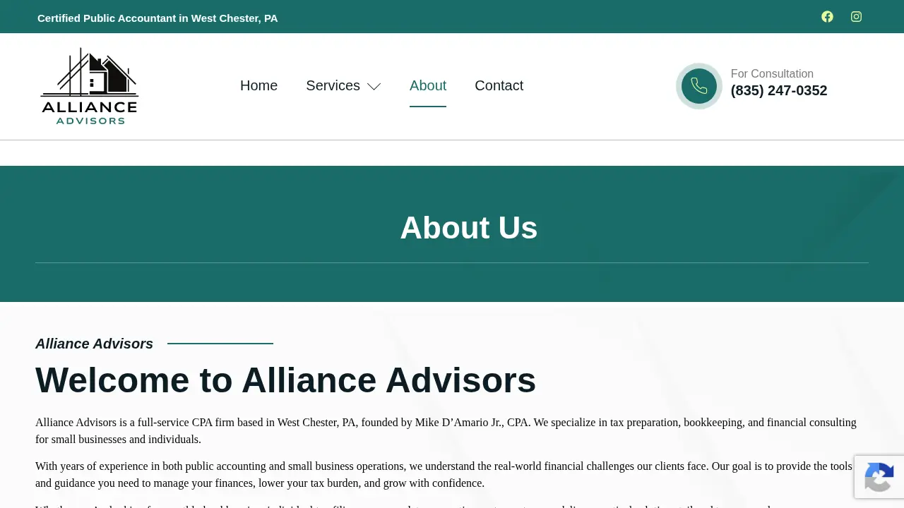 Alliance Advisors, LLC page