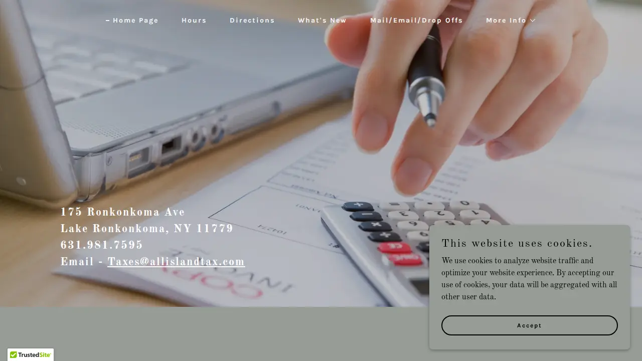 All Island Tax & Accounting page
