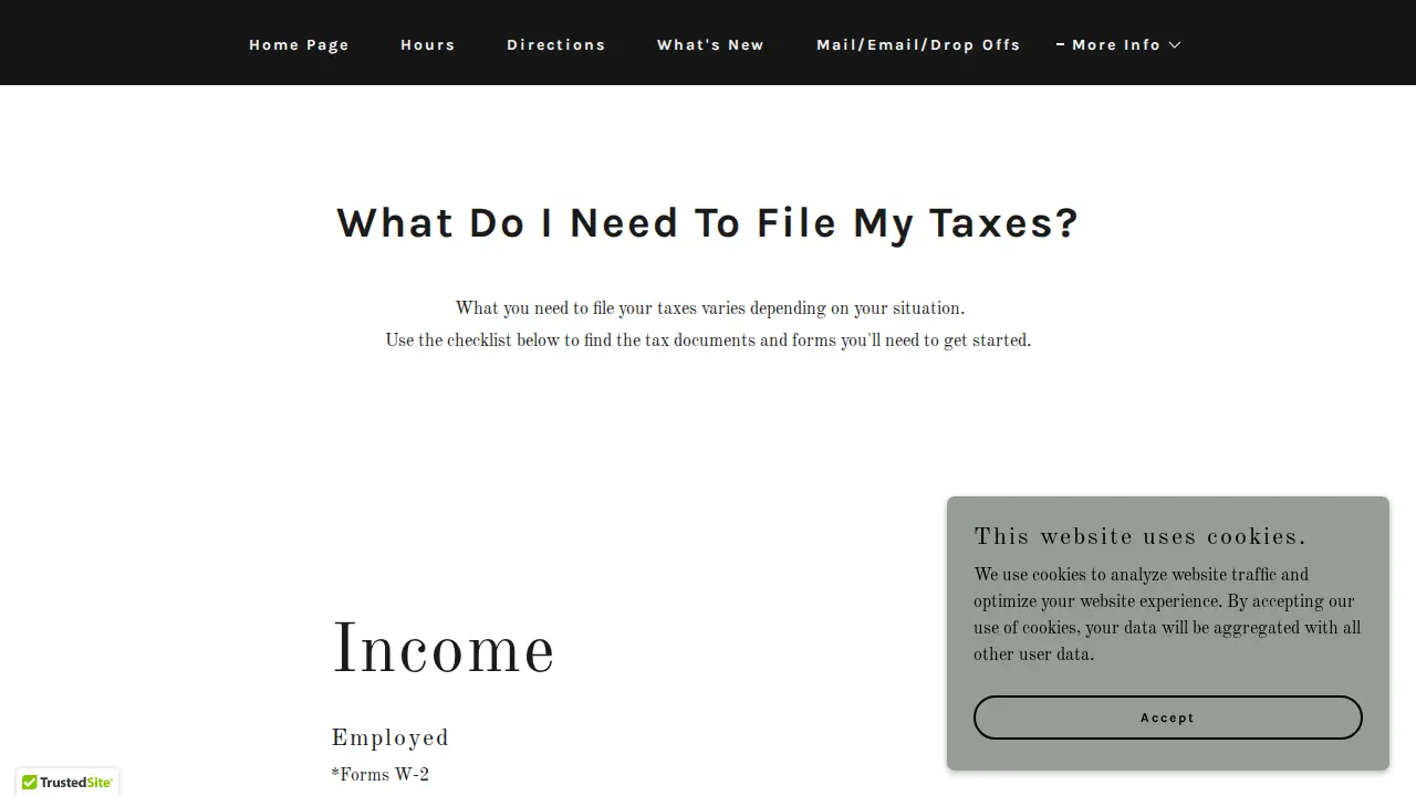 All Island Tax & Accounting page