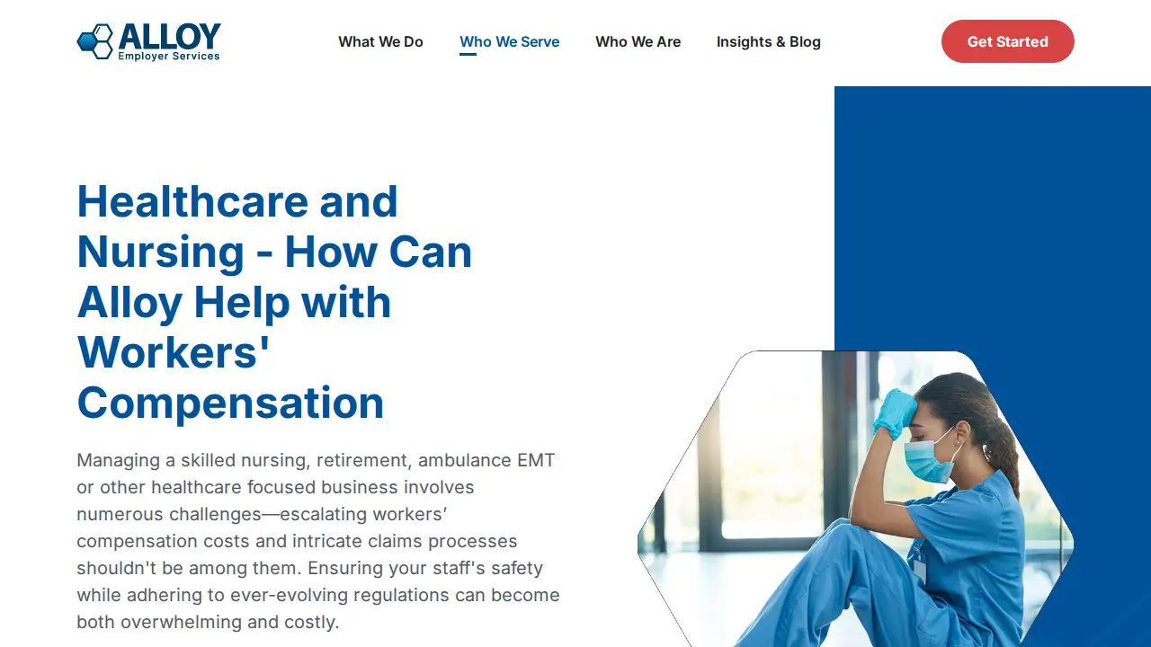 Alloy Employer Services page