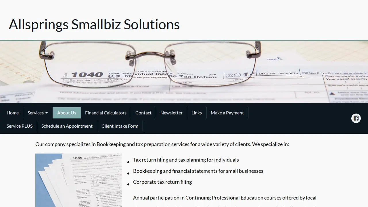 Allsprings Smallbiz Solution Inc. page