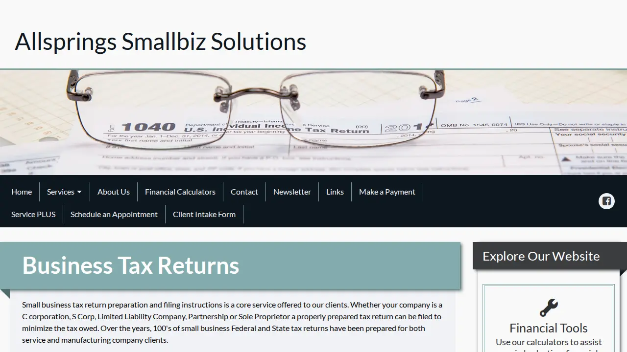 Allsprings Smallbiz Solution Inc. page
