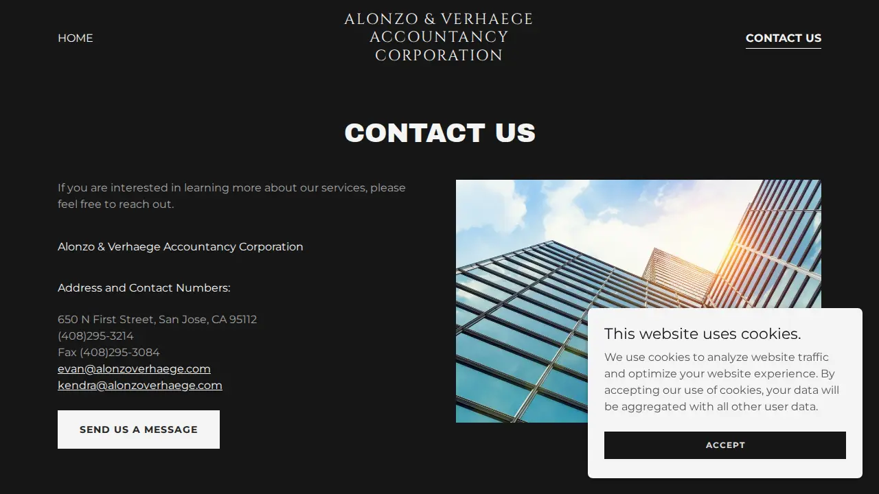 Alonzo & Verhaege Accountancy Corporation page