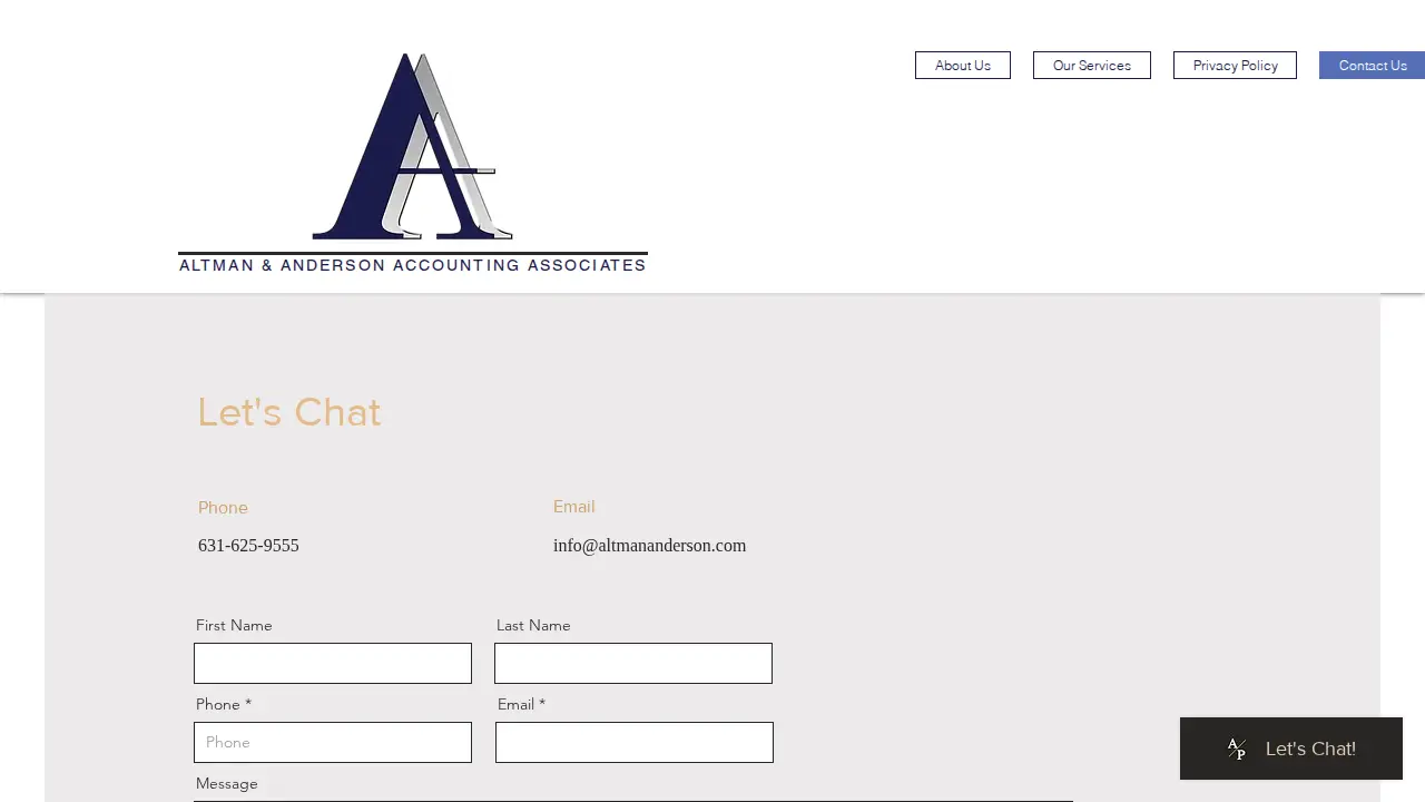Altman & Anderson Accounting Associates Inc page