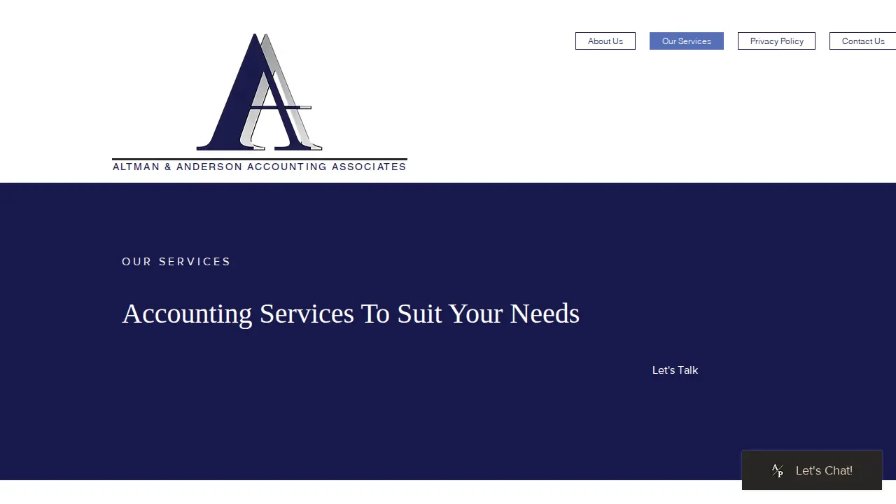 Altman & Anderson Accounting Associates Inc page