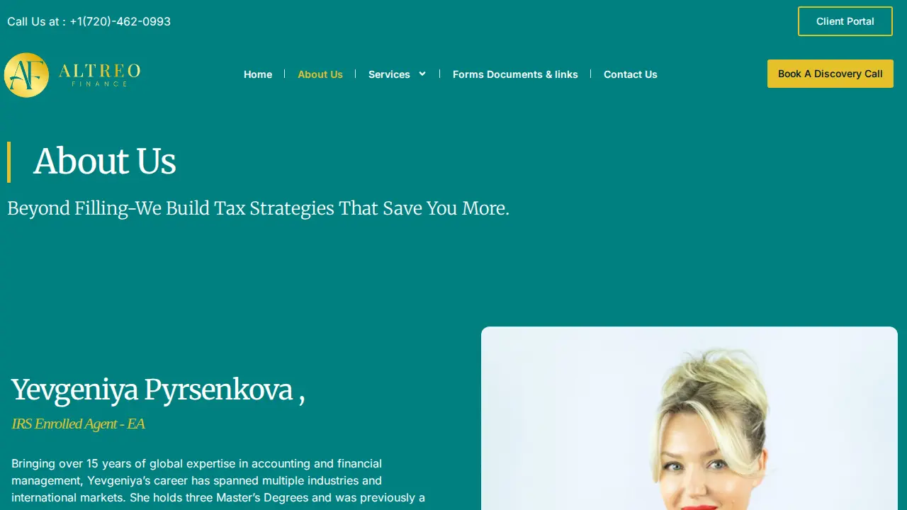Altreo Finance LLC page