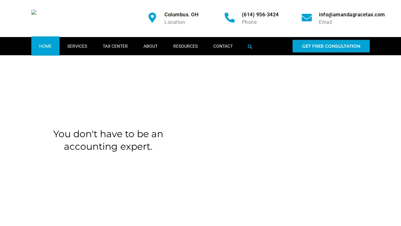Amanda Grace Tax & Consulting website