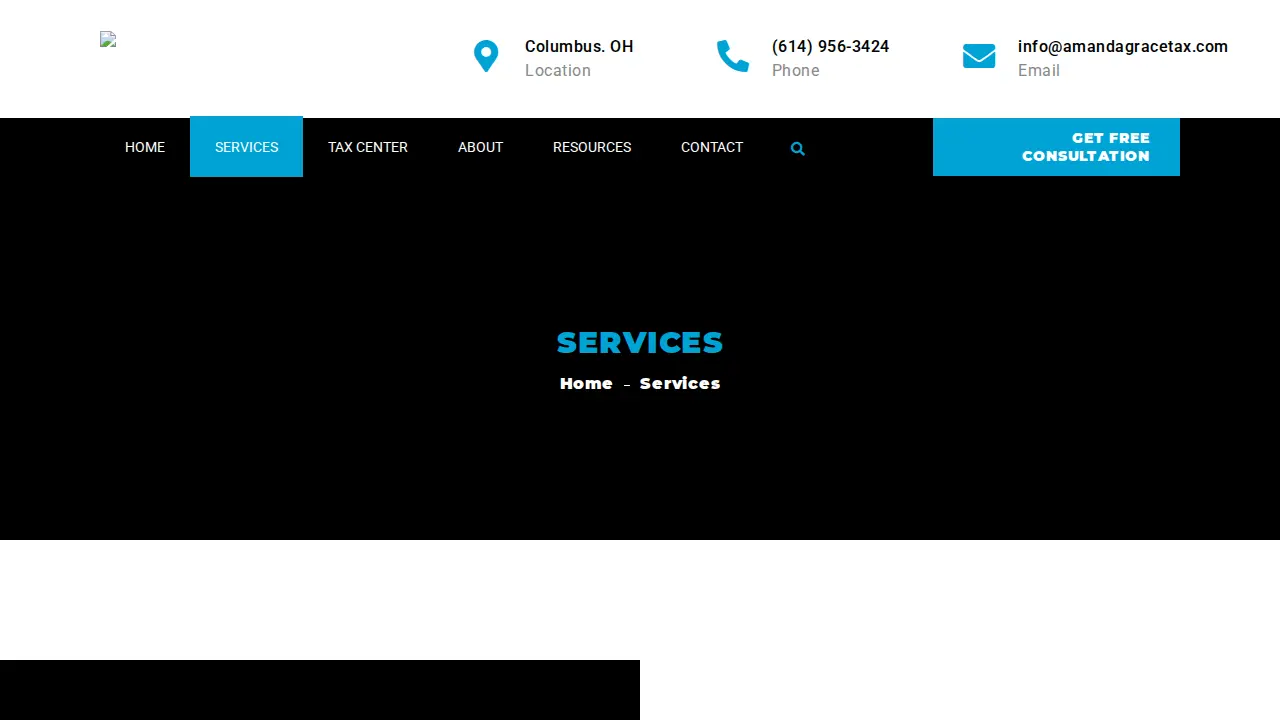 Amanda Grace Tax & Consulting page