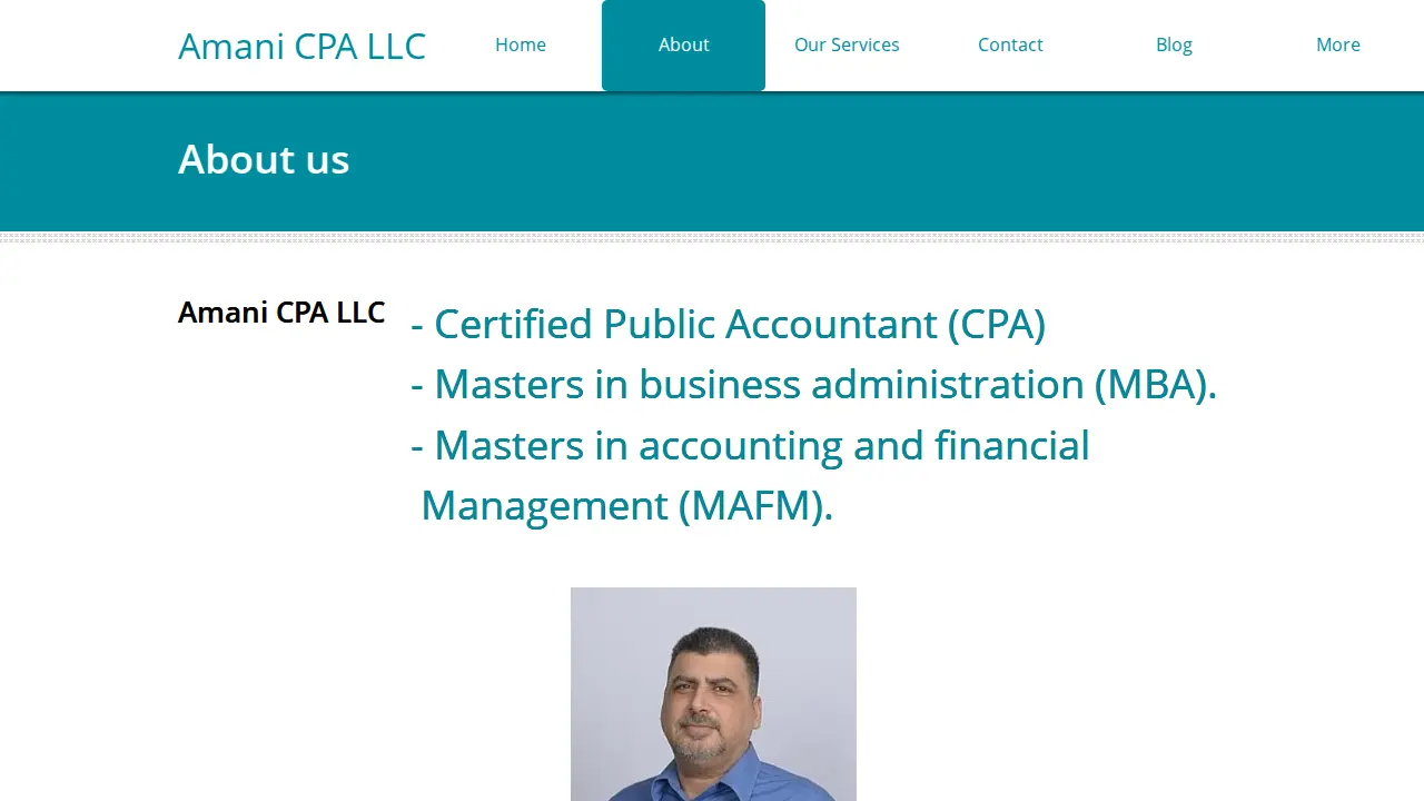 Amani CPA LLC page