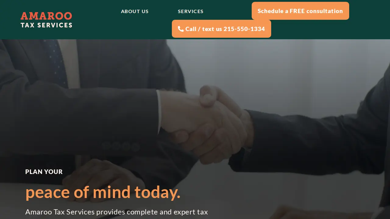 Amaroo Tax Services website