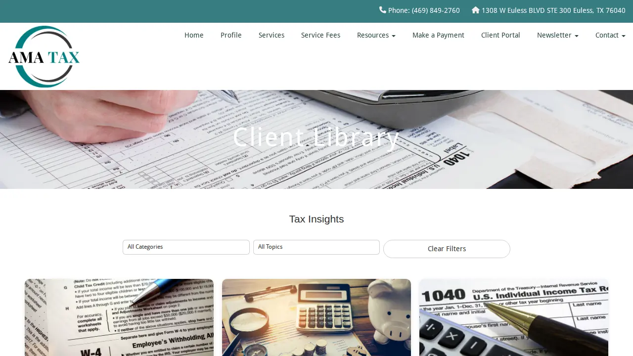 Ama-tax & bookkeeping Services LLC page
