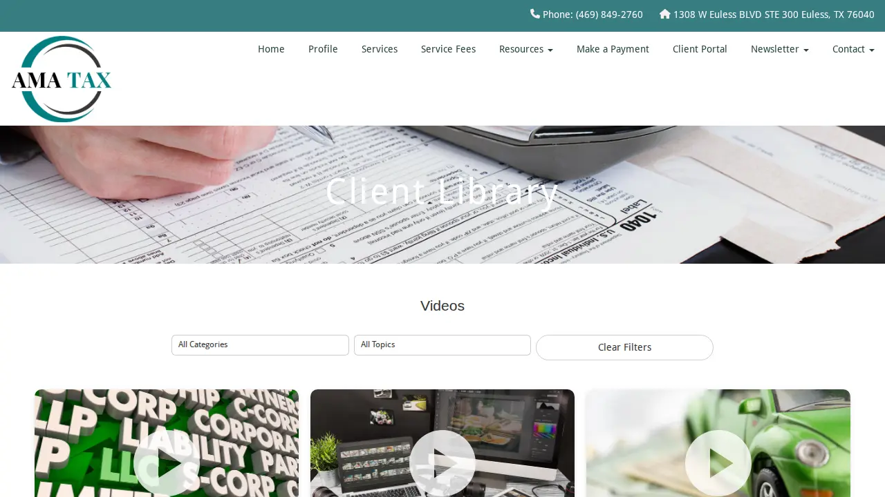 Ama-tax & bookkeeping Services LLC page