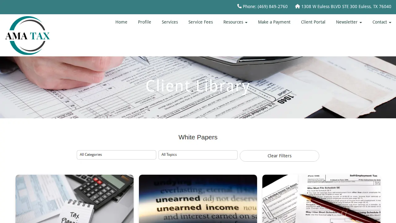 Ama-tax & bookkeeping Services LLC page