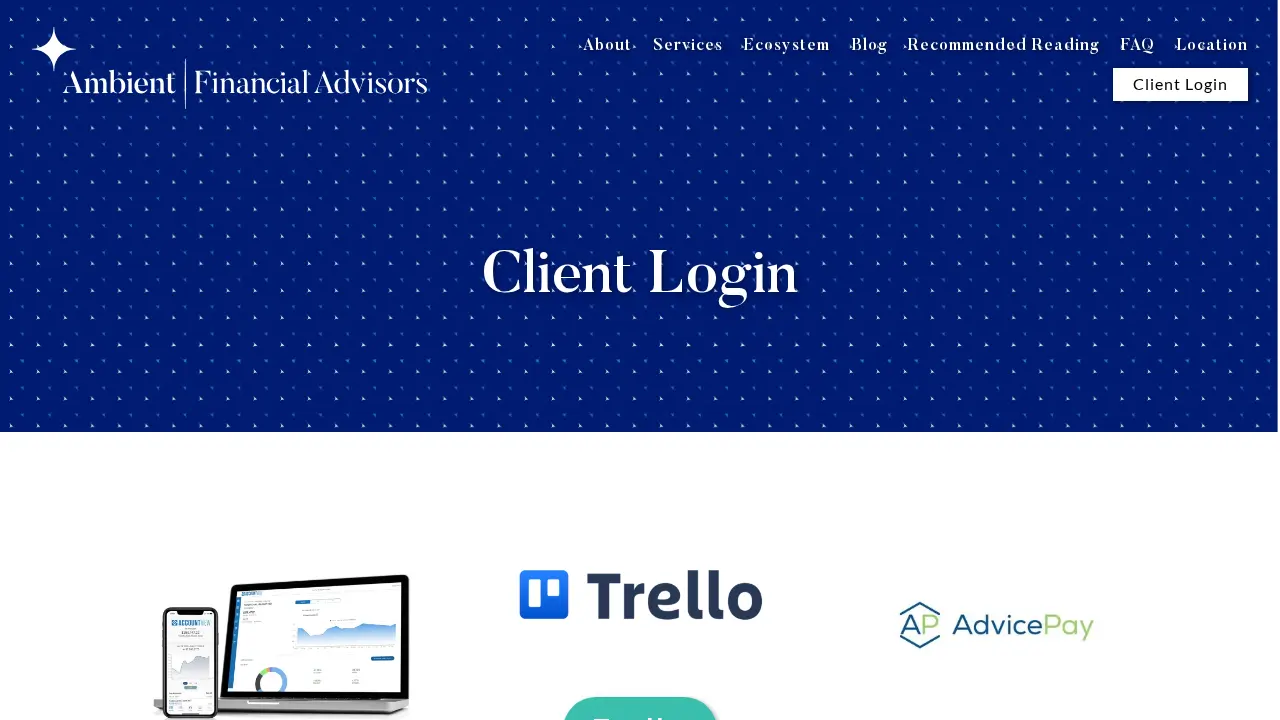 Ambient Financial Advisors page