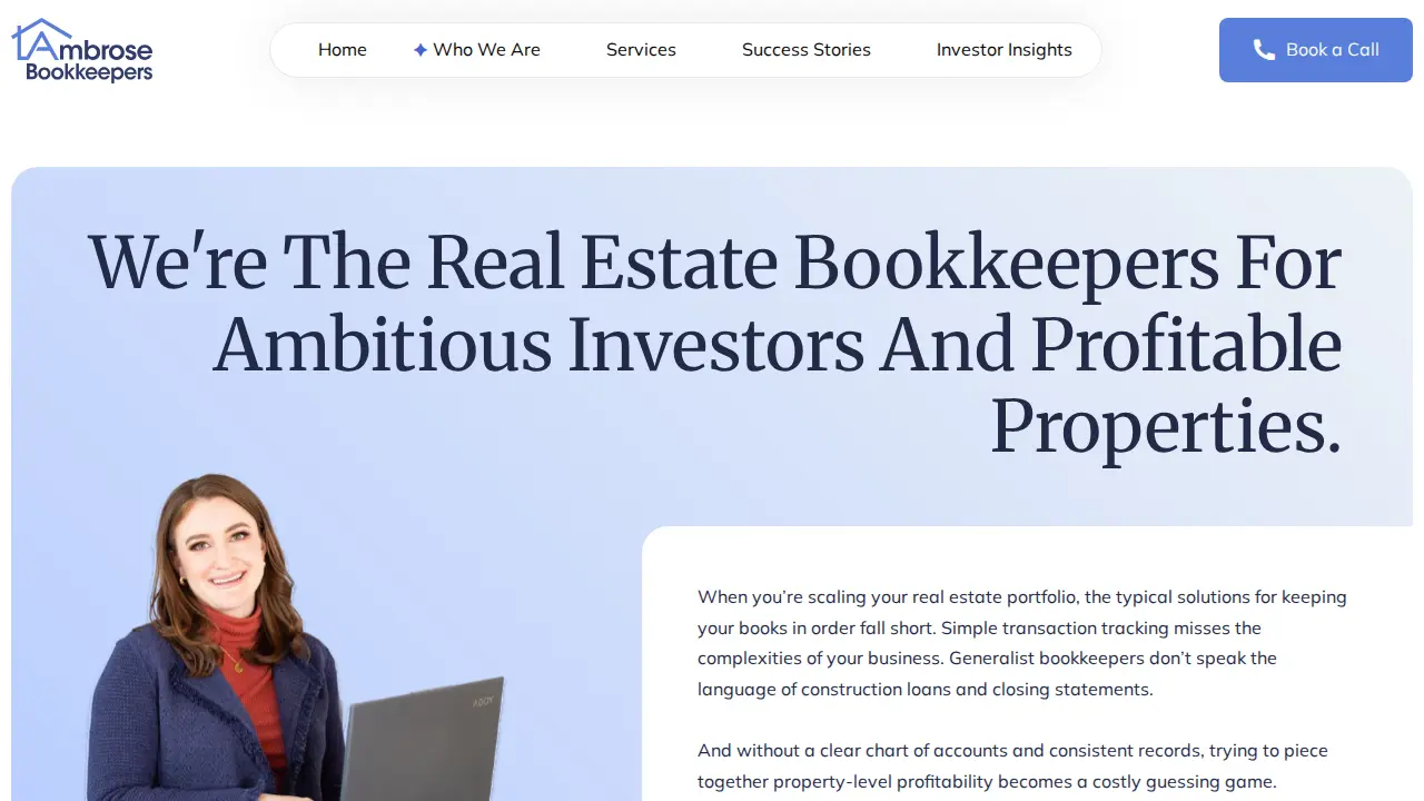 Ambrose Bookkeepers page