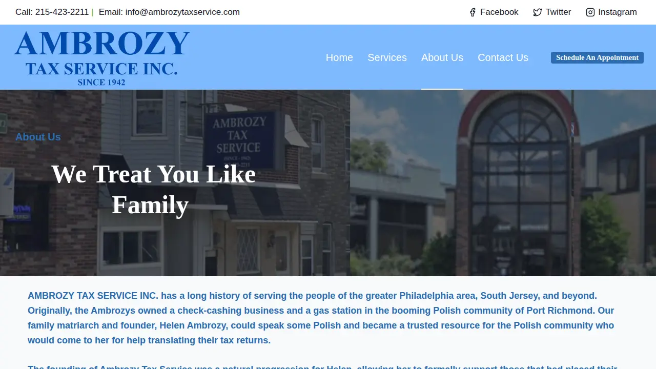 AMBROZY TAX SERVICE INC page